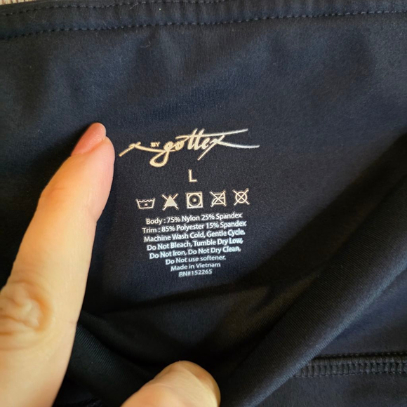 Women's X by Gottex Black Leggings Size L - Picture 5 of 7